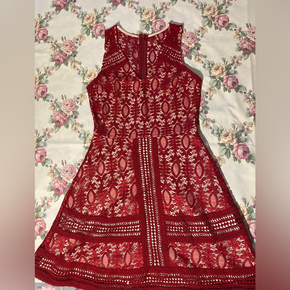 Red lace dress from Dina be